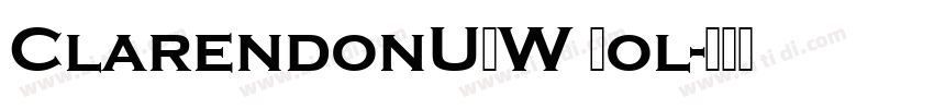ClarendonURW Bol字体转换